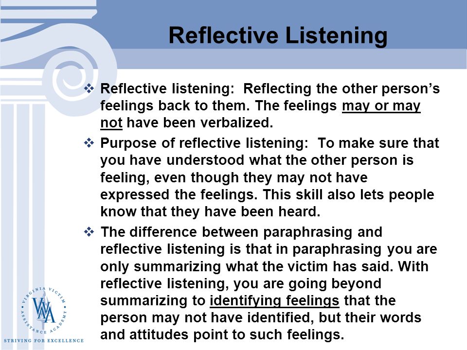 How to Use Reflective Listening Techniques